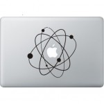 Atom (2) MacBook Aufkleber Schwarz MacBook Aufkleber